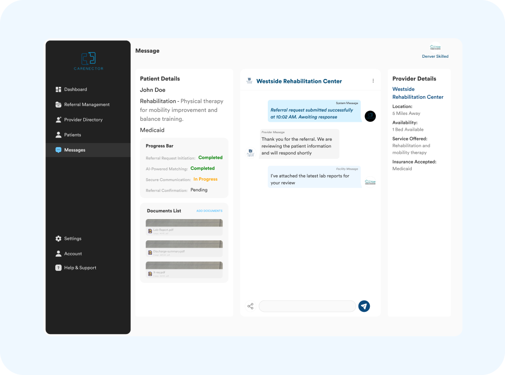 Step 3: Real-Time Communication - Messaging Interface